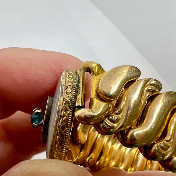 SOLD Vintage Sweetheart Bracelet B&N Bugnee & Niles Gold Filled Mother of Pearl - Picture 12 of 15